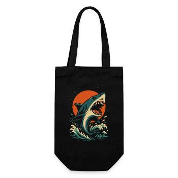 Ocean Apex – Ride the Wave - Geschenkbeutel für Flaschen - Schwarz - Vorne