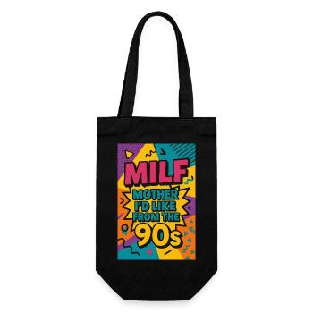 Mère que j’aimerais des années 90 | Rétro des années 90 Mère - Sac à bouteille - noir - Devant