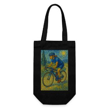 Sunset-Ride - Geschenkbeutel für Flaschen - Schwarz - Vorne