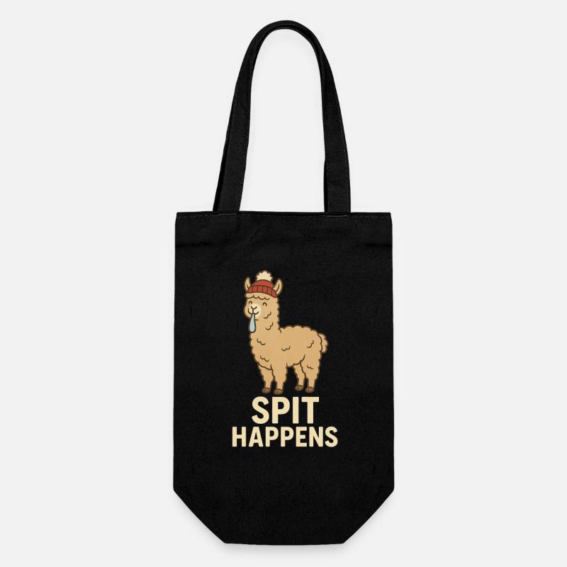 SPIT HAPPENS - Geschenkbeutel für Flaschen - Schwarz