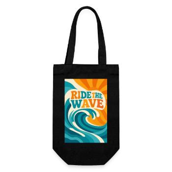 Ride the wave - Sac à bouteille - noir - Devant
