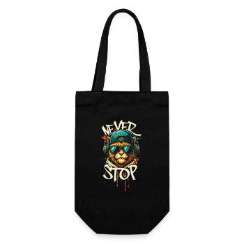 Hip-hop Chat Head Graffiti - Sac à bouteille - noir - Devant