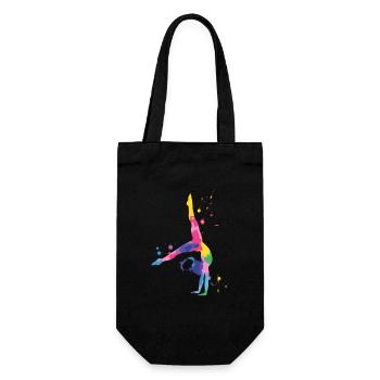 Gymnastique Coloré et puissant - Sac à bouteille - noir - Devant