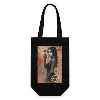 Art is weapon omikly femme guerrière révolution - Sac à bouteille - noir - Devant