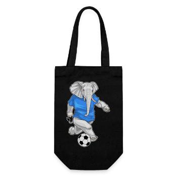 éléphant joueur de football football sports de football - Sac à bouteille - noir - Devant