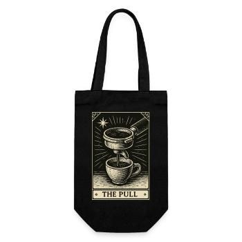 Tarot for Coffee Lovers – The Pull - Gift Bag for Bottles - black - Front