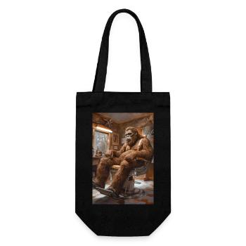 Sasquatch chez le barbier - Sac à bouteille - noir - Devant