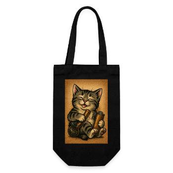 High Kitty Vibes - Gift Bag for Bottles - black - Front