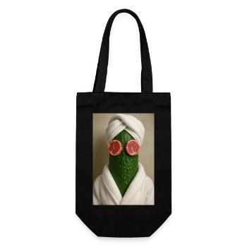 Cucumber Spa Day Gone Wrong - Gift Bag for Bottles - black - Front