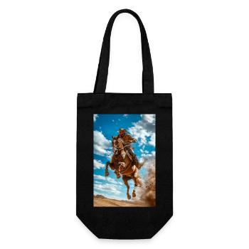 Epic Cowboy Jump - Gift Bag for Bottles - black - Front