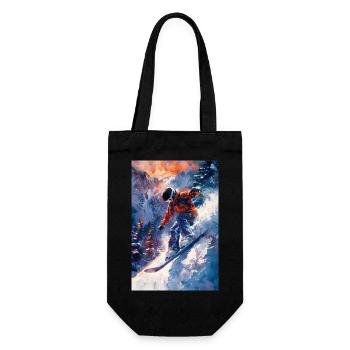 Art épique de l’aventure en snowboard - Sac à bouteille - noir - Devant