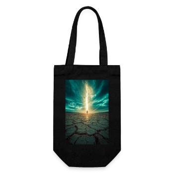 Vom Licht auserwählt - Geschenkbeutel für Flaschen - Schwarz - Vorne