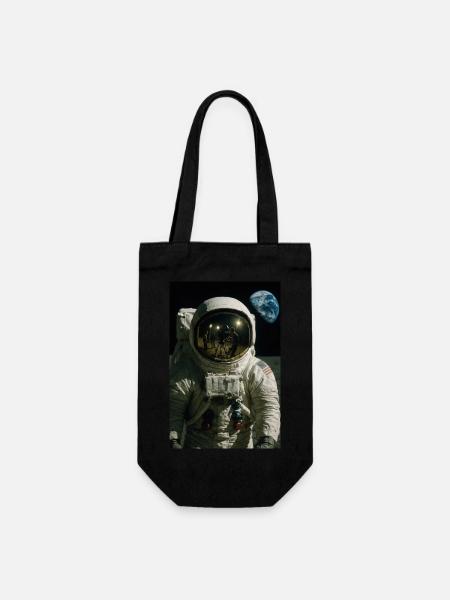 Mondlandung Hoax Konzeptkunst - Geschenkbeutel für Flaschen - Schwarz
