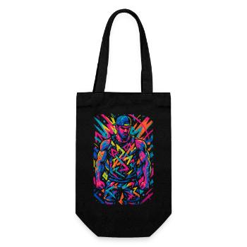 neonmuscles - Geschenkbeutel für Flaschen - Schwarz - Vorne