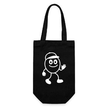 Ribbo - Figurine allumette amusante pour la bonne humeur - Sac à bouteille - noir - Devant