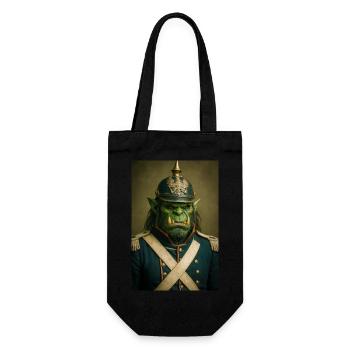 Orc Warlord in Ceremonial Dress - Gift Bag for Bottles - black - Front