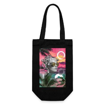 Cyber Tropic Surrealer Traum - Geschenkbeutel für Flaschen - Schwarz - Vorne