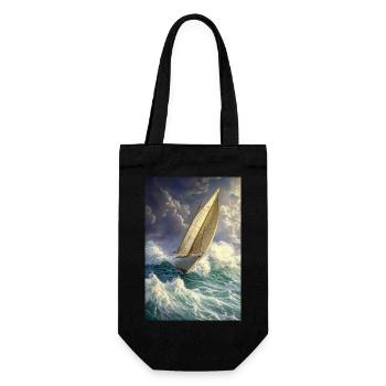 Tempête Naviguez à travers des mers peintes - Sac à bouteille - noir - Devant