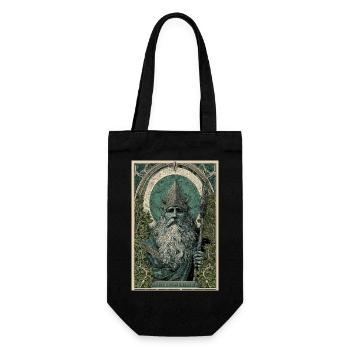 Dieu nordique Style Art Nouveau - Sac à bouteille - noir - Devant