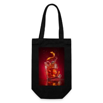 Spritziger Negroni-Cocktail - Geschenkbeutel für Flaschen - Schwarz - Vorne