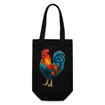 Rooster - Gift Bag for Bottles - black - Front