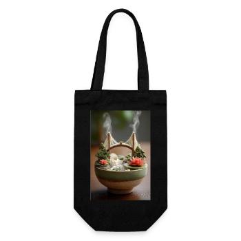 Bol d’art Ramen Bridge - Sac à bouteille - noir - Devant