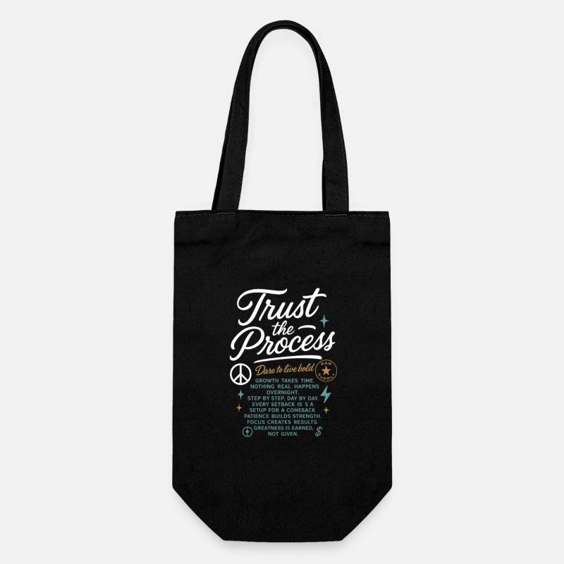 Trust_the_Process - Sac à bouteille - noir