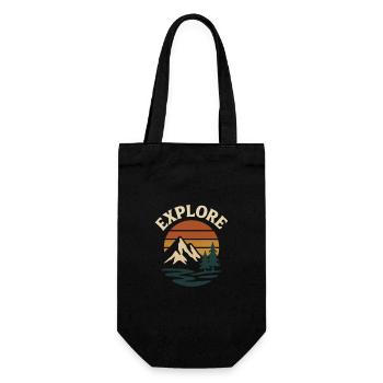 Explore Sonnenuntergang - Geschenkbeutel für Flaschen - Schwarz - Vorne