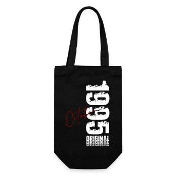 30th Birthday Original October 1995 - Gift Bag for Bottles - black - Front