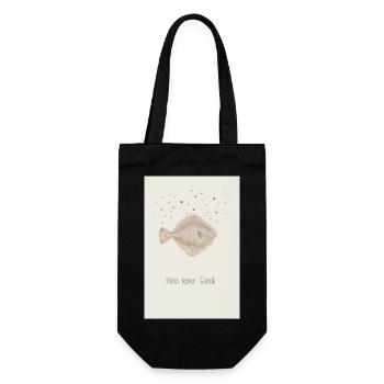 Mon cher Scholli fish design - Sac à bouteille - noir - Devant