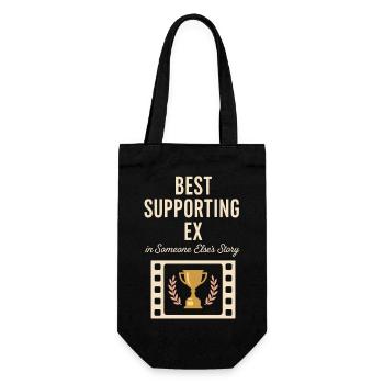 Ex-frau-scheidung-humor, Lustig, Trennung, - Geschenkbeutel für Flaschen - Schwarz - Vorne