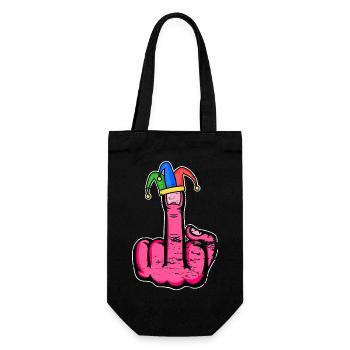 Middle Finger Stingerfinger Carnival - Gift Bag for Bottles - black - Front