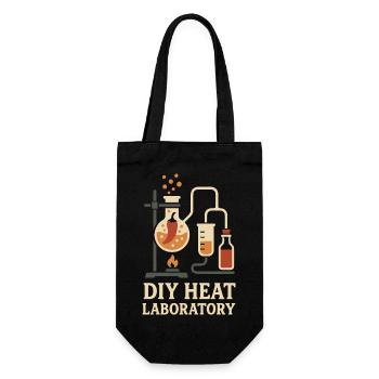 Hot Sauce Maker Fermented Chili Spicy - Gift Bag for Bottles - black - Front