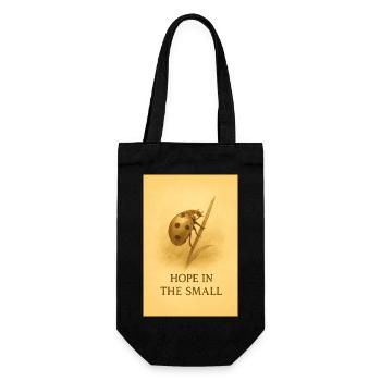 Hope in the Small - Gift Bag for Bottles - black - Front