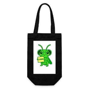 Lernkäfer mit Brille Motiv - Gift Bag for Bottles - black - Front