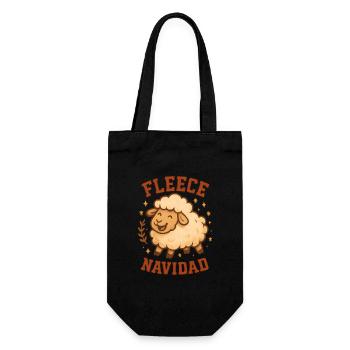 Feliz Navidad Jeu de mots de Noël drôle - Sac à bouteille - noir - Devant