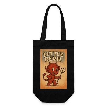 Little devil - Gift Bag for Bottles - black - Front