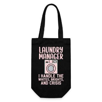 Responsable de la machine à laver : crise de la blanchisserie - Sac à bouteille - noir - Devant