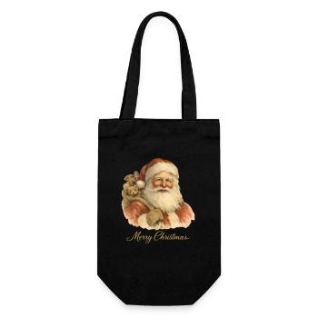 Joyeux Noël Père Noël - Sac à bouteille - noir - Devant
