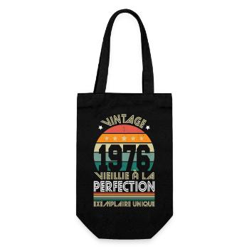 1976 – Vintage – Exemplaire unique - Sac à bouteille - noir - Devant