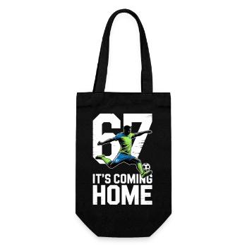67 – Soccer - Gift Bag for Bottles - black - Front