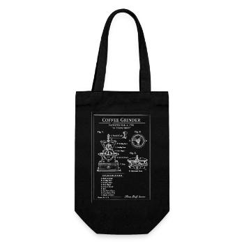 Plan d’entraînement pour moulin à café vintage - Sac à bouteille - noir - Devant