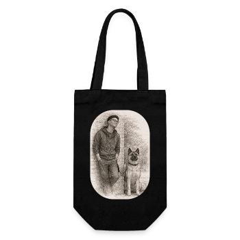 Matt & Holly - Geschenkbeutel für Flaschen - Schwarz - Vorne