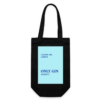 Gin Has No Limits - Gift Bag for Bottles - black - Front
