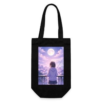 Luna Urban Im Regen - Geschenkbeutel für Flaschen - Schwarz - Vorne