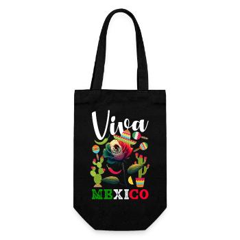 Mexiko Stolz & Heimat Mexikaner Mexico Flagge - Geschenkbeutel für Flaschen - Schwarz - Vorne