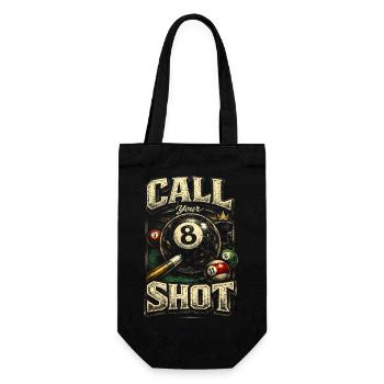 8-Ball Billard Call Your Shot - Geschenkbeutel für Flaschen - Schwarz - Vorne