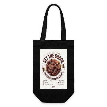 Get The Goods Chocolate Cookie Badge - Gift Bag for Bottles - black - Front