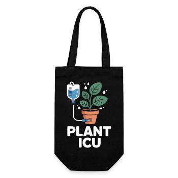 Plant Icu Plant Rescuer Pfnaze - Gift Bag for Bottles - black - Front