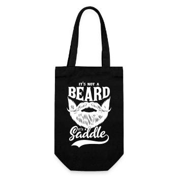 Beard to Saddle Vintage Logo - Gift Bag for Bottles - black - Front